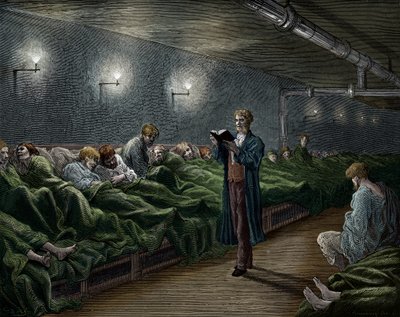 Viktorianisches London Zuflucht von Doré von Gustave Dore